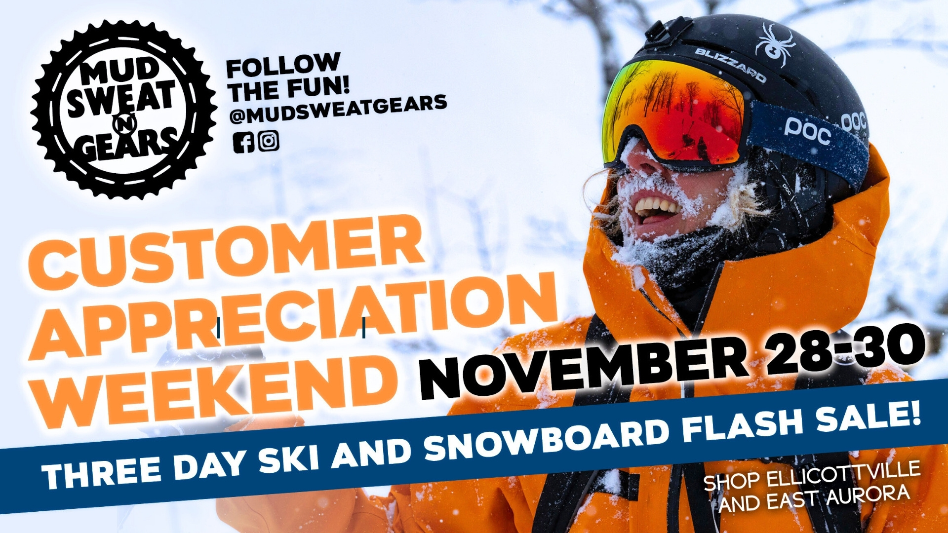 Customer Appreciation SALE at Mud Sweat n Gears